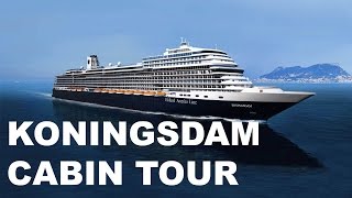 Holland America Koningsdam Cruise Ship Cabin Tour No 8126 [upl. by Schou]