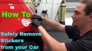 Sticker Removal  quotHow Toquot Video Tutorial [upl. by Hsirk]