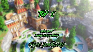 Top 5 Minecraft Lobbys  FREE Download 2 [upl. by Ssyla]