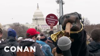 Triumph Attends Trump’s Inauguration  CONAN on TBS [upl. by Dottie]