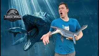 UNBOXING quotReal Feelquot Mosasaurus from Jurassic World Fallen Kingdom by MATTEL [upl. by Kelton]