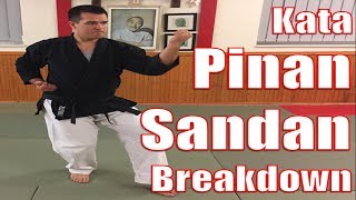 Kata PINAN SANDAN  Breakdown for Beginners [upl. by Flossie]