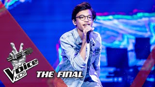 Justin – Bellyache  The Final  The Voice Kids  VTM [upl. by Dunham]