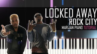 How To Play Rock City ft Adam Levine  Locked Away Piano Tutorial [upl. by Anitsej]