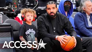 Drake Shows Off Son Adonis’ Basketball Skills [upl. by Abbotson]