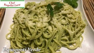 ESPAGUETI VERDEDELICIOSA RECETA [upl. by Airamana]