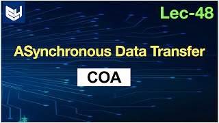 Asynchronus data transfer  COA  Lec48  Bhanu Priya [upl. by Marnie]