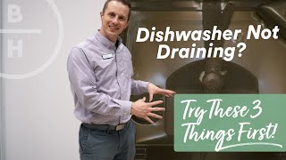 Dishwasher not Draining  Easy Fix [upl. by Annil]