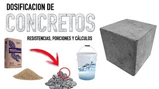 DOSIFICACION DEL CONCRETO  Resistencias cálculos y cuantificación de material   ARTOSKETCH [upl. by Breh544]