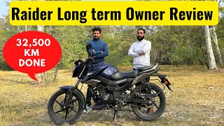 TVS Raider 125 Long Term Ownership Review  32500 KM [upl. by Dore558]