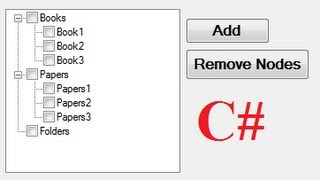 C Tutorial 72 How to use TreeView Add Removes Clear  Delete Checked Items from a TreeView [upl. by Rea526]