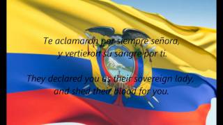 Ecuadorian National Anthem  quotSalve Oh Patriaquot ESEN [upl. by Bland]