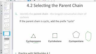 Chapter 4 Alkanes and Cycloalkanes Lesson 1 [upl. by Friedland]