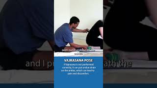 Demonstrating Vajrasana Pose [upl. by Genny]