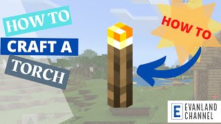 How to Craft a Torch in Minecraft [upl. by Morna]