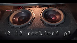 Dual Rockford fosgate p3 12 setup [upl. by Amsab234]