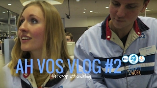 Werken bij AH VOS vlog 2  Kassa verkoop afhandeling [upl. by Eiknarf]