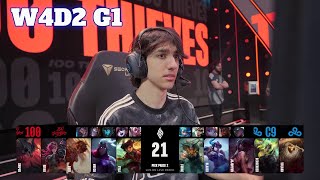 100 vs C9  Week 4 Day 2 S14 LCS Spring 2024  100 Thieves vs Cloud 9 W4D2 Full Game [upl. by Randee706]