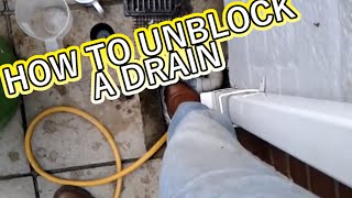 HOW TO UNBLOCK A DRAIN WITHOUT SPENDING MONEY [upl. by Alyac338]