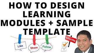 How to Design Learning Modules  Module Template PART2 [upl. by Hestia]