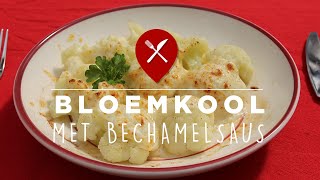 Bloemkool met béchamelsaus en Gruyère kaas [upl. by Ydiarf]