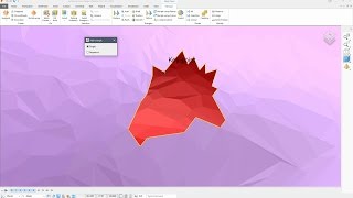 Add Triangle Tutorial  PowerShape 2018 [upl. by Ehcrop]