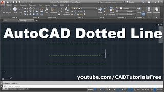 How to Draw Dotted Line in AutoCAD [upl. by Aileahcim]