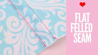 How to Sew a Flat Felled Seam [upl. by Eilsehc]