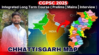 CGPSC 2025  CG Map  Khem Sir  Bilaspur IAS Academy [upl. by Orazal]