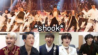 this is how idols reacted to ateez on Kingdom [upl. by Nolad]