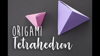 Origami Tetrahedron [upl. by Enytnoel879]