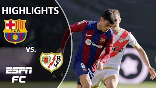 Rayo Vallecano vs Barcelona  LALIGA Highlights  ESPN FC [upl. by Rosalinde]