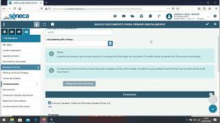 TUTORIAL SÉNECA COMPARTIR DOCUMENTO PARA SU FIRMA DIGITAL [upl. by Bergstein]