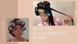 How to Rollerset at home PERFECT RESULTS [upl. by Assirahc]