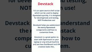 Devstack or Openstack [upl. by Pelligrini]