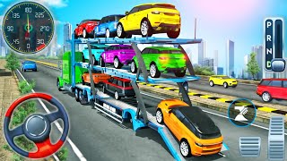 Car Transporter Truck Driving Simulator  Cargo Transport Multistory Vehicle  Android GamePlay [upl. by Sallyann]