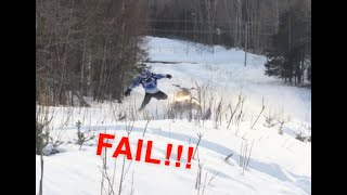 Snowmobile fail compilation [upl. by Certie939]