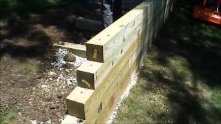 HOW TO Build a Timber Wall [upl. by Dougie]