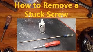 How to Remove a Stuck Screw [upl. by Morentz579]