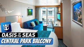 Oasis of the Seas  Central Park Balcony Stateroom Tour amp Review 4K  Royal Caribbean Cruise [upl. by Romine]