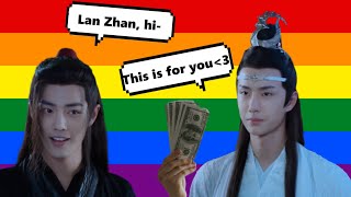 Wei Wuxian being Lan Zhans sugar baby for 5 minutes CrAcK [upl. by Barbe]