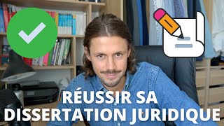 Comment réussir sa dissertation juridique en 3 heures  La méthode efficace [upl. by Matthus943]