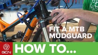 How To Fit A Mountain Bike Mudguard  Fit An SKS Shockboard [upl. by Balbinder]