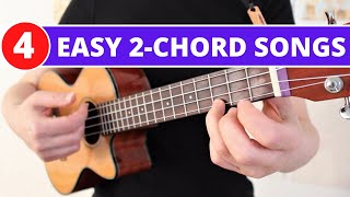 Easy 2 Chord Songs Beginner Ukulele Tutorial [upl. by Acirre]