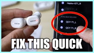 FIX TWS Earbuds That CANT PAIR  RePair Factory Reset Guide for QCY QS1 QS2 JLab KZ and more [upl. by Ebner]