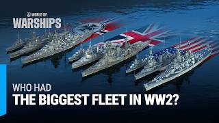 World War 2 Navy Comparison — Fleets Evolution 1939–1946 [upl. by Nais]