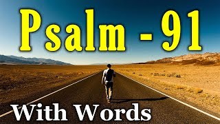 Psalm 91 Reading My Refuge and My Fortress With words  KJV [upl. by Marvin]