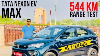 2022 Tata Nexon EV Max Range Test  DelhiJaipurDelhi In 44 °C ☀️544 KM [upl. by Jennilee]