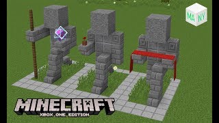 ESTÁTUAS DE PEDRA  TUTORIAL MINECRAFT CUSTOM MAP [upl. by Oicirbaf]