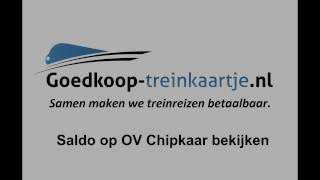 Saldo en Transacties op OV Chipkaart Bekijken [upl. by Giovanni]